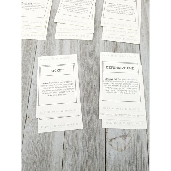 NFL-OPOLY Junior Game Replacement Cards Property Deeds And Gear Up - Picture 9 of 11